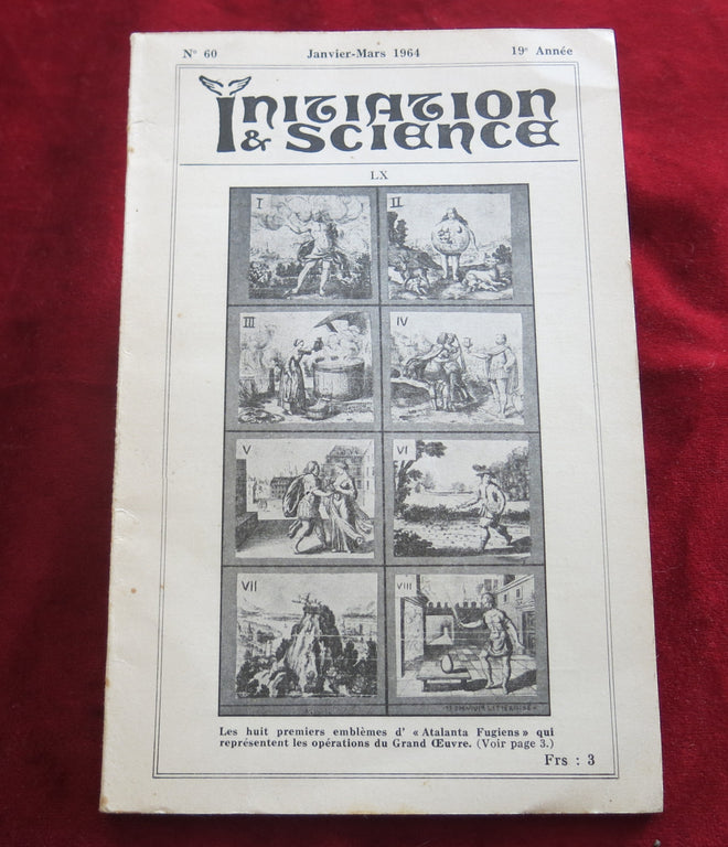 OVNI Vintage Occulte magasine 60 - Initiation et Science 1964 - PA KOUA, ying yang de la Chine Ancienne