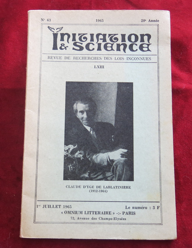 Livre Occulte vintage - Initiation et Science 1965 - Claude d'Ygé, Sexe et Couple tantrique, Radiesthésie