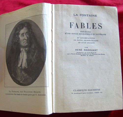 Classiques français : Les Fables de La Fontaine de 1929