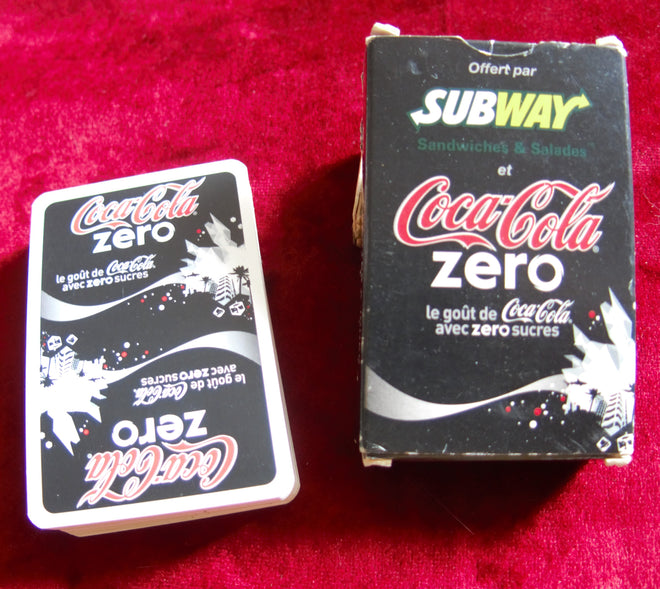 Coke Playing Cards édition limitée à collectionner - coke collector Collectible Deck - Coca-Cola Zero Subway cartes à jouer