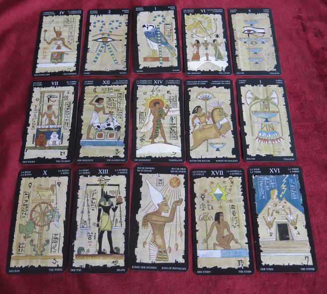 The Egyptian Tarot -  LO SCARABEO - Egyptian-Theme Tarot