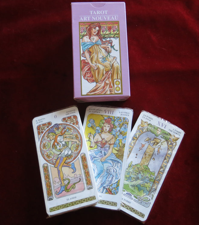 Art Nouveau tarot deck 2002 - The Primavera Tarot