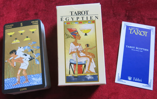 Jeu de tarot égyptien 2001 - Tarot Egyptien - cartomancie - Tarot égyptien Nefertari vintage