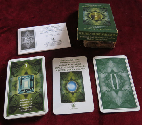 Coffret Oracles Gemmes &amp; Runes - 2004 Lo Scarabeo - Divination par pierres précieuses et runes