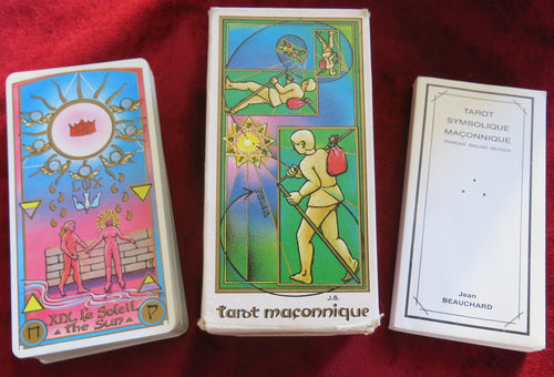 Tarot maçonnique original 1987 - TRÈS RARE - Objets de collection maçonniques