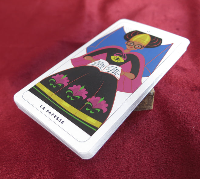 Tarot afro-américain - Tarot de Marseille Femina - Tarot de poche mode - Tarot des Sorcières Mini Deck I Tarot de Poche I Tarot Miniature Deck I Sorcière Wicca Pagan