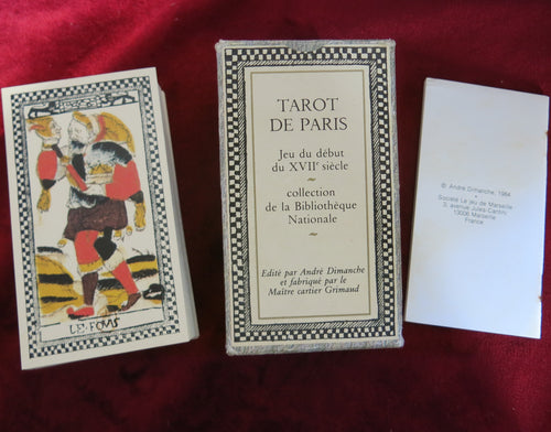 Tarot de Paris ORIGINAL de 1984 - Le Tarot de Paris Anonyme