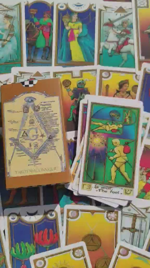 The Masonic Tarot Deck - 80s - Best Seller  - Freemason teaching Cards