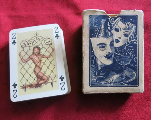 Jeu de cartes vintage de filles autrichiennes sexy - 1962