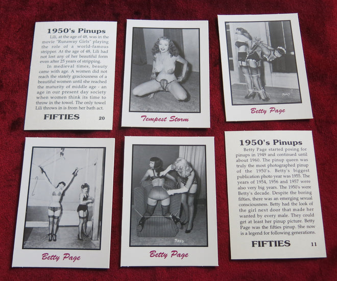 50s PIN UP GIRLS 1992 - jeu de cartes vintage - Playgirls vintage - Cartes à collectionner pour adultes - Thee Dollhouses of America