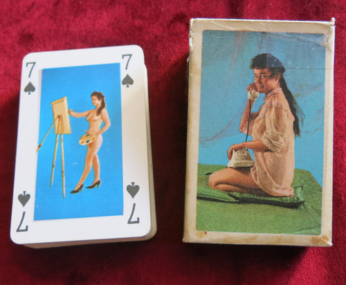 Denmark Pin up girls playing cards - Nudes girls - 50s