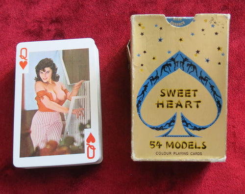 Sweet Heart 54 Models Playing cards from the 60s