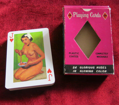 Deck of Fortune 54 nude female playing cards 4004 from the 60's