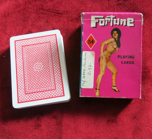 Deck of Fortune 54 nude female playing cards 4004 from the 60's