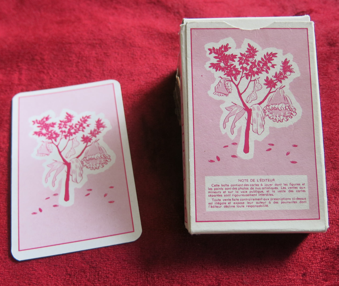 Vintage jeu de 18 cartes à jouer Grivoise EROTIC - Single Vintage jeu de 18 cartes à jouer Grivoise EROTIC - Single