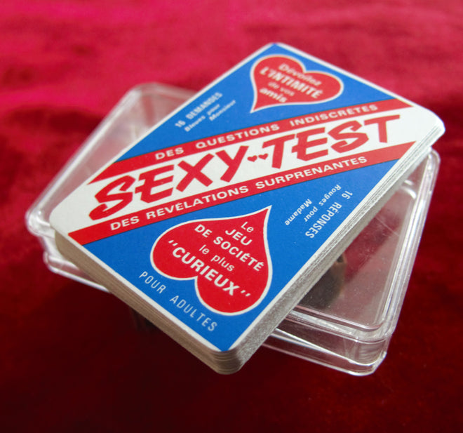 Cartes Sexy-Test - Cartes adultes - Années 80 - Cartes Sex Life - Cartes Love Quiz