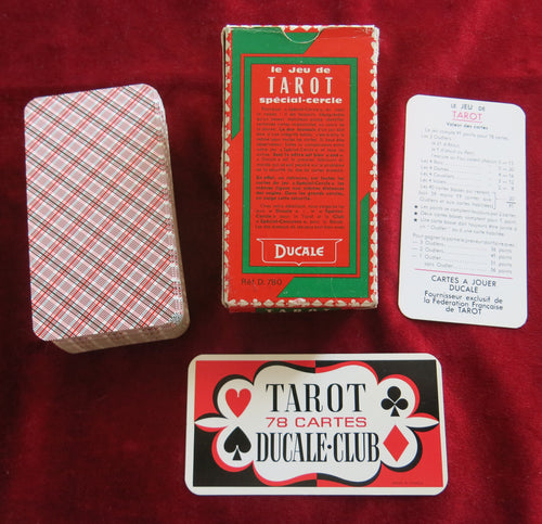 Tarot Français antique années 60 - Tarot classique rare fabriqué en France - Tarot vintage pas cher - Cartes vintage rares de France