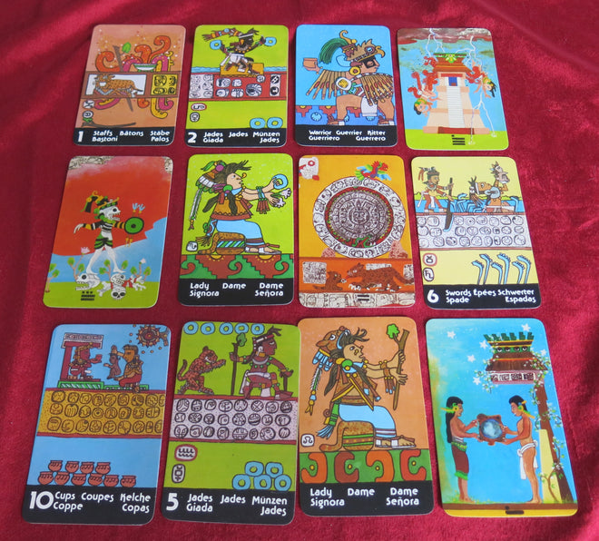 1976 Xultun Mayan Tarot Deck sur le thème amérindien