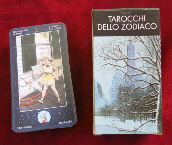 Zodiac Tarot vintage - Édition limitée italienne des années 80 - Tarocchi dello Zodiaco - Lo Scarabeo