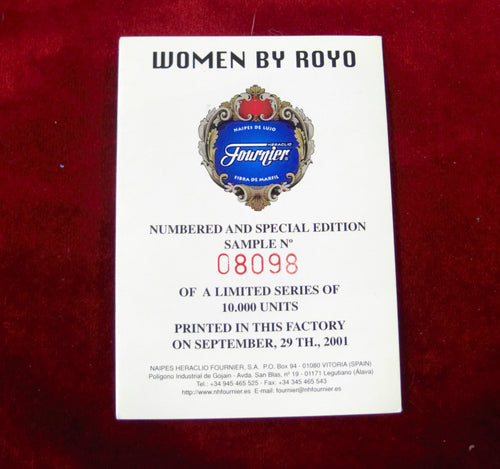 Women by Royo 2001 collector - Cartes à jouer Dark Fantasy Women Edition Limitée - Luis Royo Femmes Fantaisie sombre collection