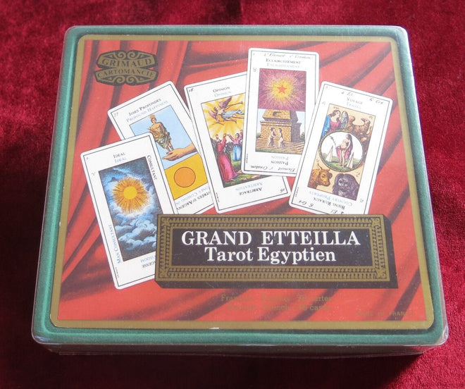 1978 Coffret Le Grand Etteilla - Vintage Grand Etteilla Gypsy Egyptien, Tarots Egyptiens, Tarot de BP Grimaud
