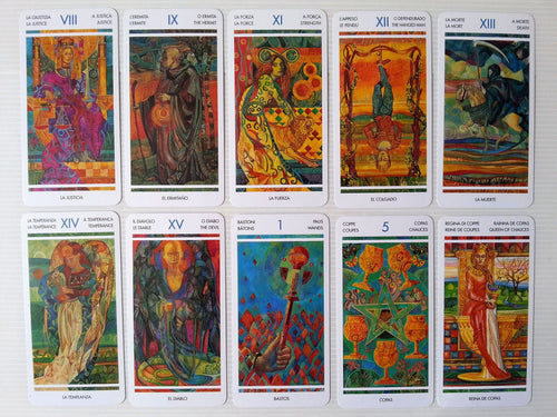 Glass tarot 2000 - RARE FIND - TAROT DE VERRE