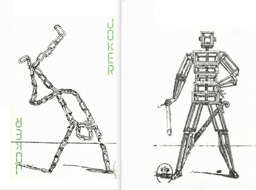 Jeu de cartes Cyber-Robots 1982, cartes à jouer CyberPunk art,