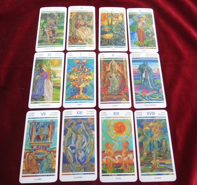 Tarot en verre 2000 - TROUVER RARE - TAROT DE VERRE