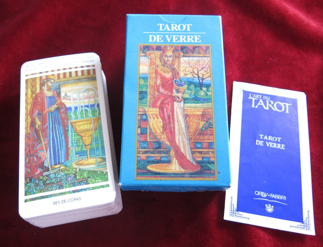 Tarot en verre 2000 - TROUVER RARE - TAROT DE VERRE