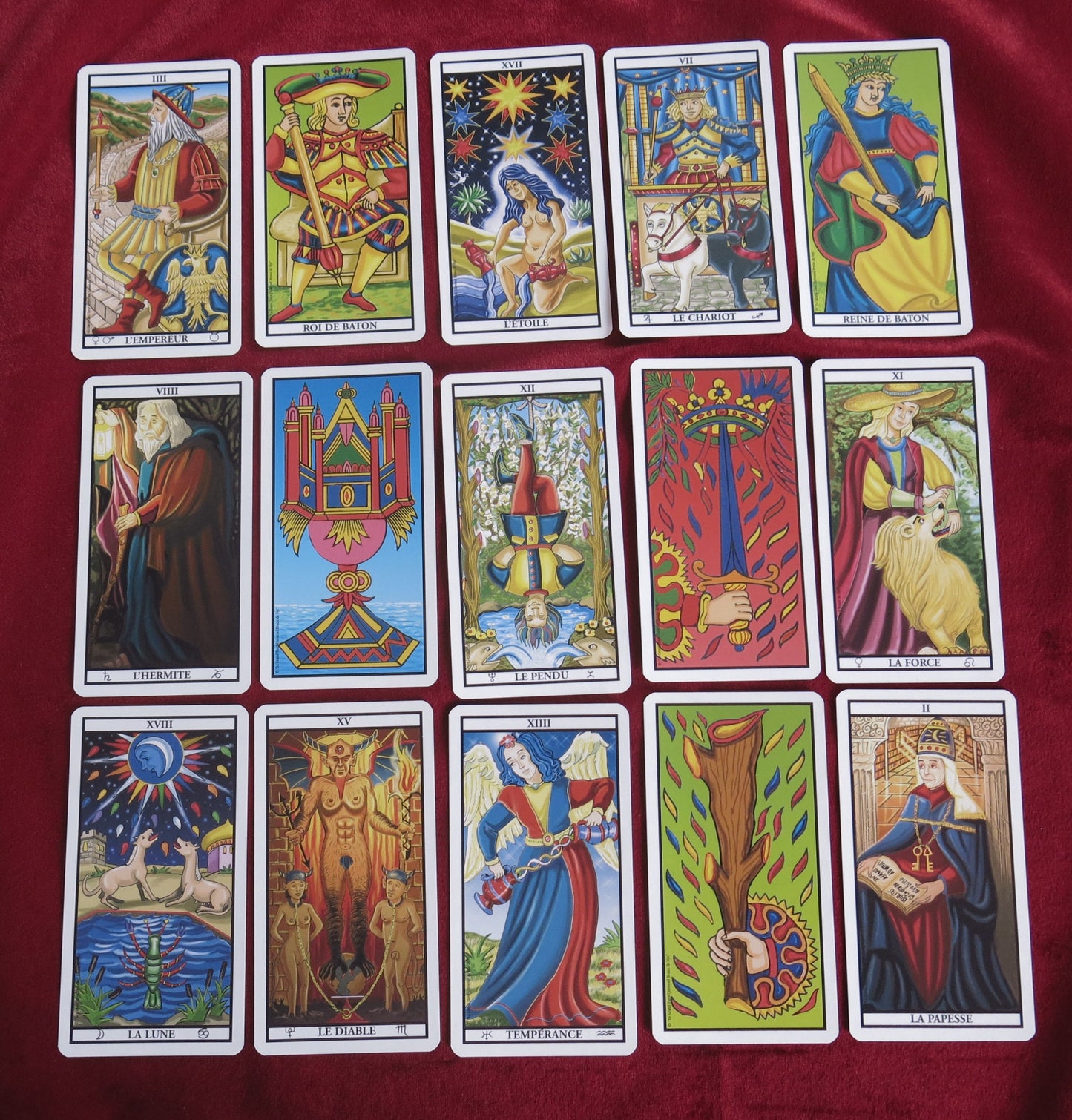 Colorful Tarot - The Universal Tarot 2002 Bruno De Nys Tarot De Marsei 