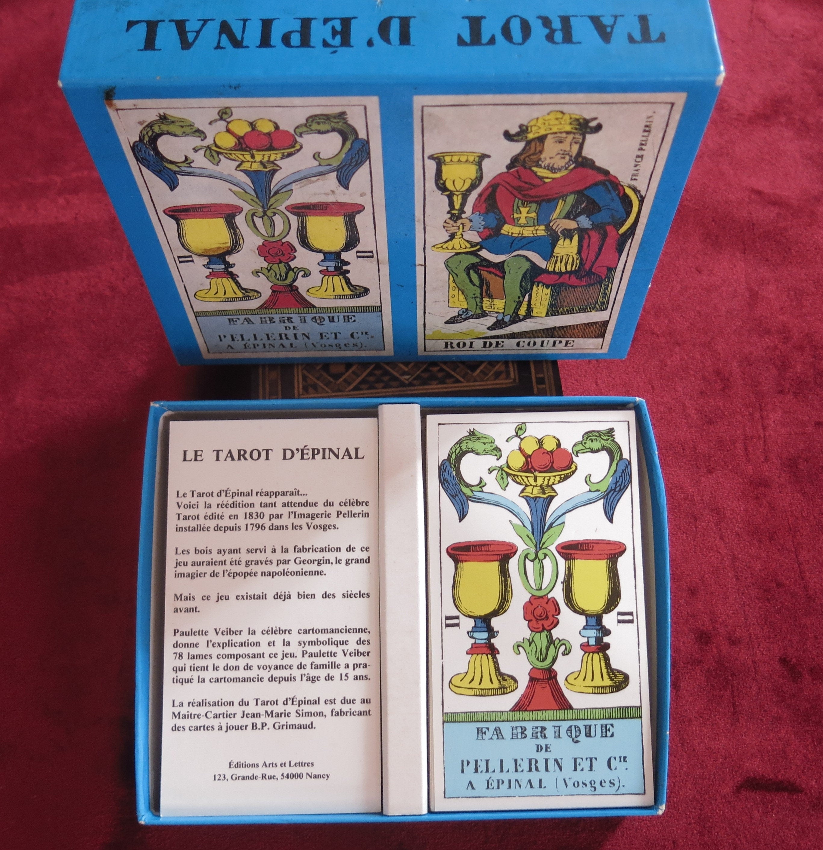 1976 Epinal tarot box set - Hard to Find Fortune telling Cards - Vintage  French Tarot - Tarot Épinal