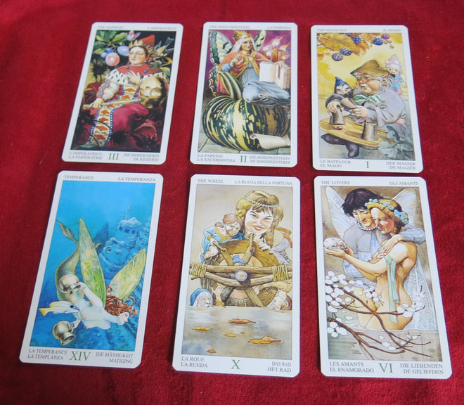 Jeu de tarot vintage rare - Le Tarot Enchanté