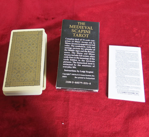 Tarot médiéval Scapini 1985 - jeu médiéval/renaissance