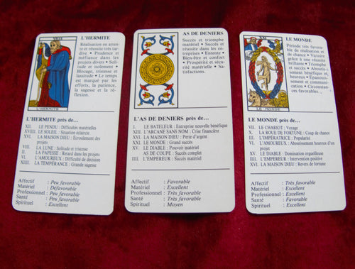 Taromantic 1987 - Tarot Cheat Sheet Cards