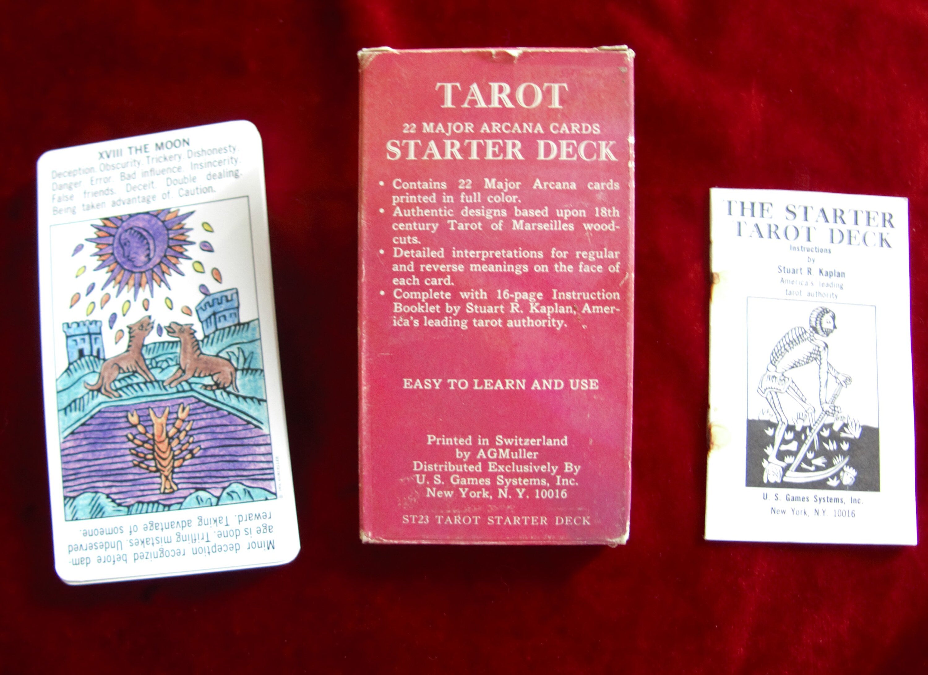 1977's Stuart R. Kaplan Starter Tarot Deck - Tarot Cheat Sheet Cards ...
