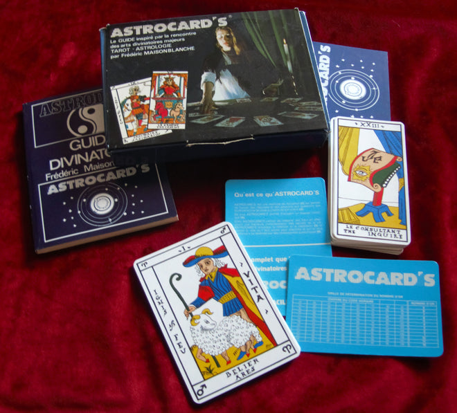 Astrocard's 1980 - Oracle du zodiaque astrologique - Astro-Cards Oracle Deck - Lecture du thème natal - Oracle astrologique