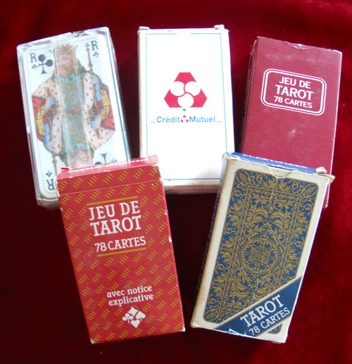 BARGAIN!!! Set of 5 tarots from the 80s