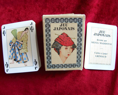 Jeu japonais - Cartes à jouer « Jeu Japonais » 1981, Silvia Maddonni Designs, Grimaud