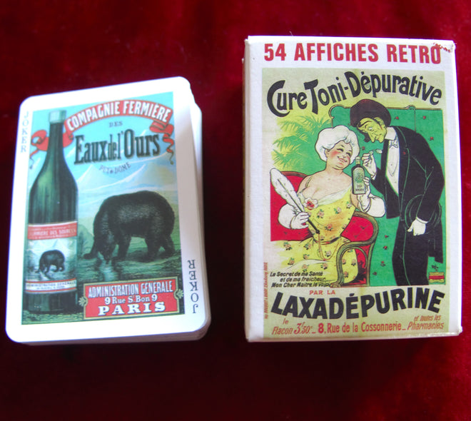 1991 - Lot de 54 Cartes Affiches Rétro - Grimaud - cartes à jouer publicitaires