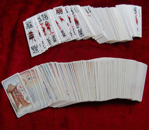 Jeu de cartes chinoises vintage des années 80 1 BONNE AFFAIRE