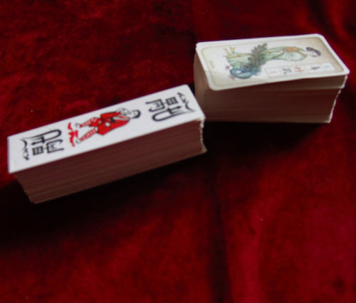 Jeu de cartes chinoises vintage des années 80 1 BONNE AFFAIRE