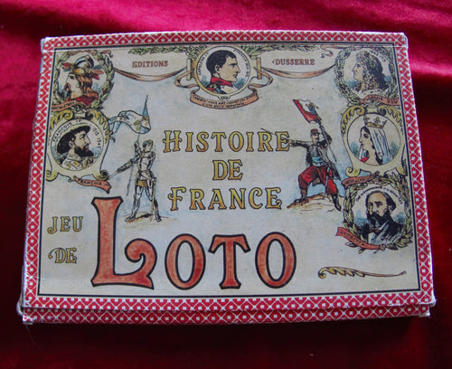 Jeu de Loto Vintage - Histoire de France Années 80 - Collection